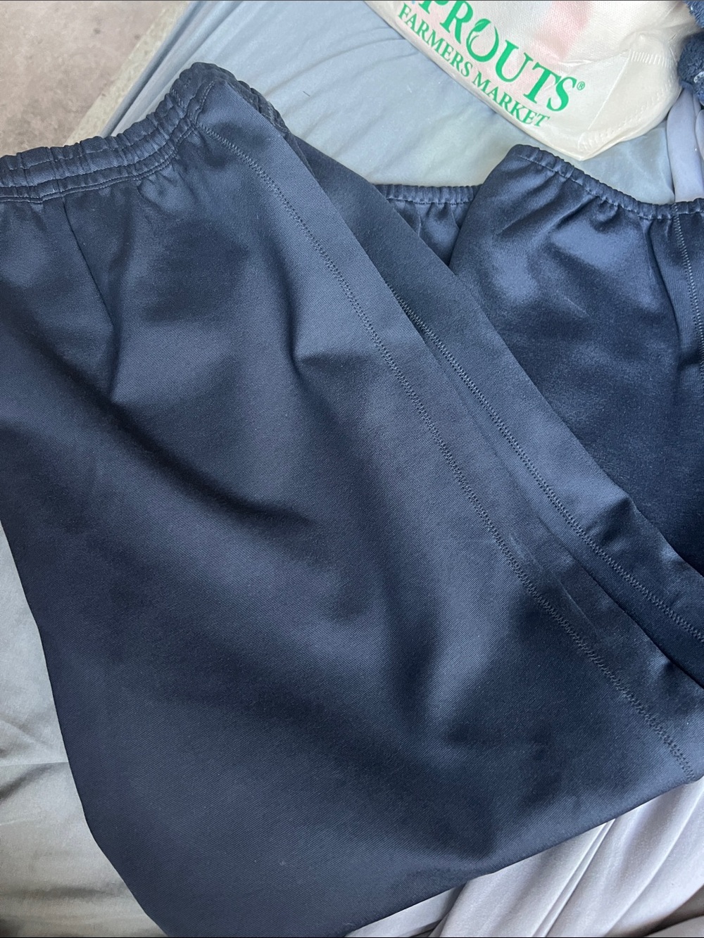 SKIMS Black Satin-Look Track Joggers